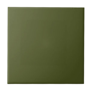Army Green Solid Colour Ceramic Tile