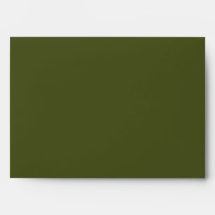 Army Green Solid Colour Envelope