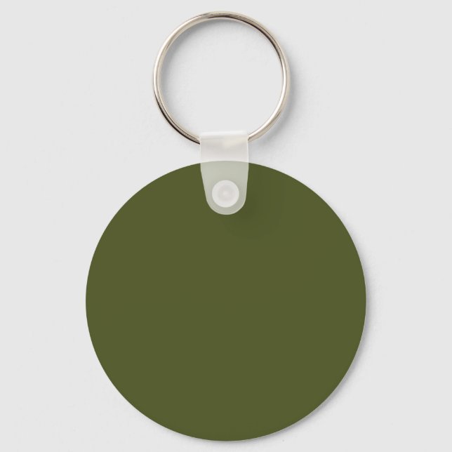 Army green (solid colour) key ring (Front)