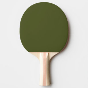Army Green Solid Colour Ping Pong Paddle