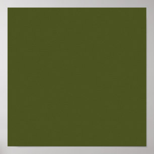 Army green (solid colour) poster