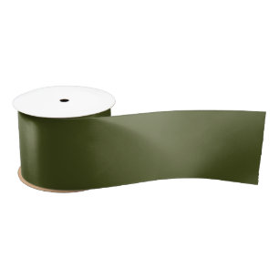 Army green (solid colour) satin ribbon