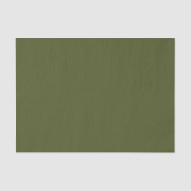 Army green (solid colour)  tissue paper (Front)