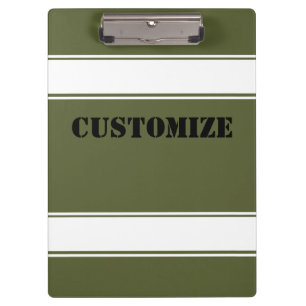 Army Green Style Clipboard