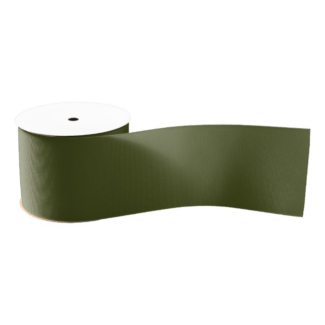 Army Green Wide Grosgrain Ribbon (Spool)