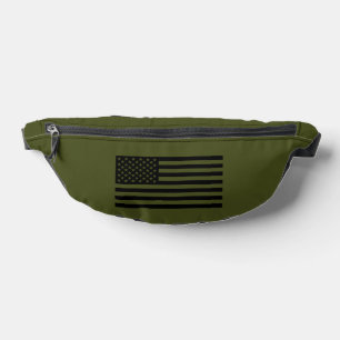 Army Green with American Flag Bum Bags