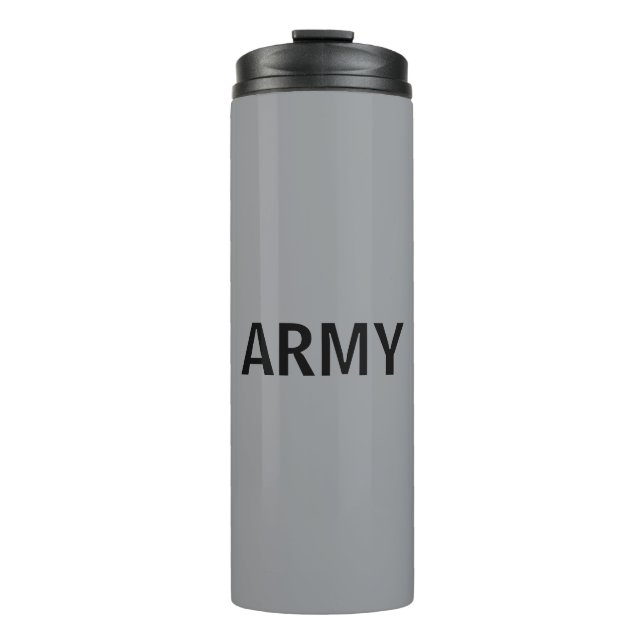 Army grey thermal tumbler (Front)