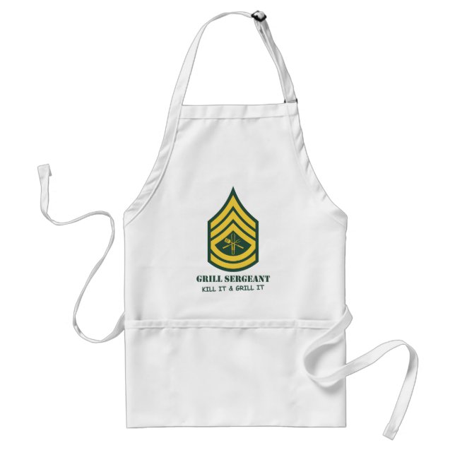 Army Grill Sergeant Standard Apron (Front)