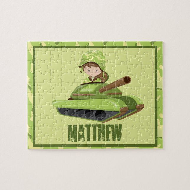 Army Guy Personalised Puzzle (Horizontal)