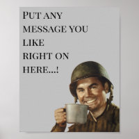 Army Guy Soldier Military Humour Joke Gag