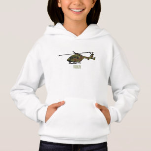 Army helicopter cartoon illustration