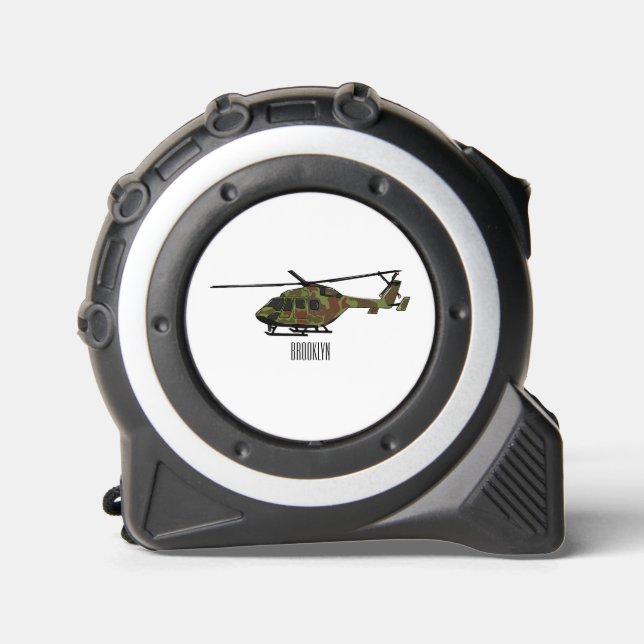 Army helicopter cartoon illustration  1 (Front)