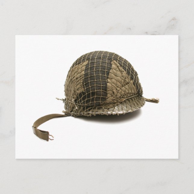 Army Helmet Postcard (Front)