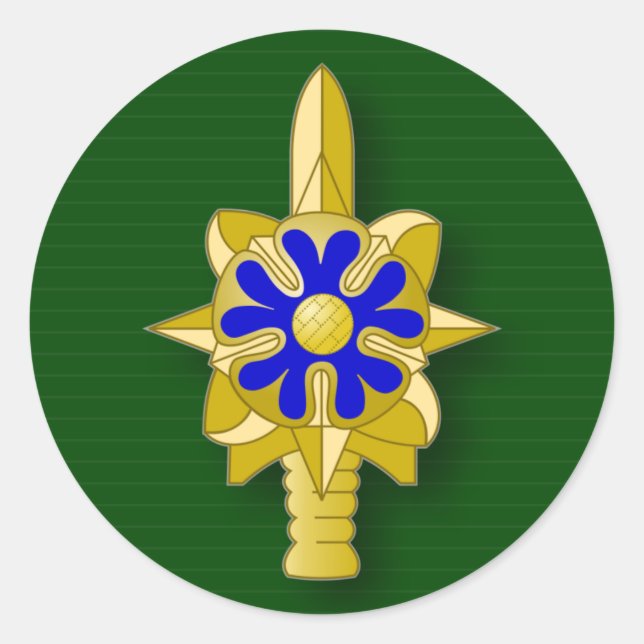 Army Intelligence Service insignia Classic Round Sticker (Front)