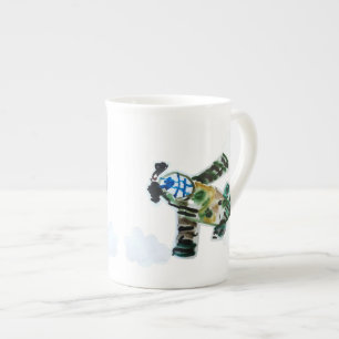 Army Jet "Art by Kids" Bone China Mug