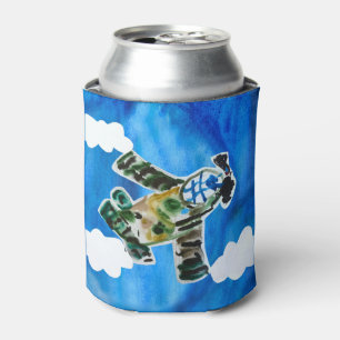 Army Jet "Art by Kids" Can Cooler