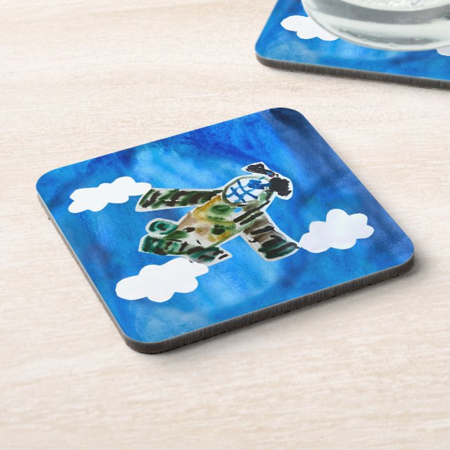 Army Jet "Art by Kids" Coaster (Left Side)