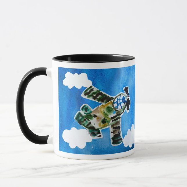 Army Jet "Art by Kids" Mug (Left)