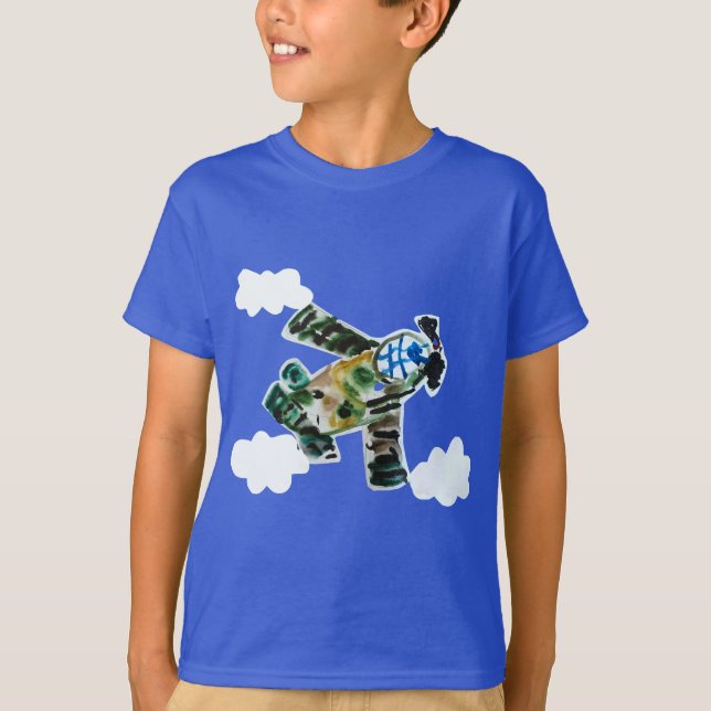 Army Jet "Art by Kids" T-Shirt (Front)