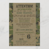 Army Jungle Camouflage Military Birthday