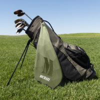 Army light green geometric mesh pattern Monogram