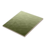 Army light green gradient geometric mesh pattern ceramic tile<br><div class="desc">Army green gradient geometric mesh pattern triangles ombre. 
Triangle geometric mesh with light dark grey green ombre gradient. 
military,  army,  pattern,  ombre,  mesh,  triangles,  geometry,  geometric,  gradient,  cool,  triangle,  green</div>
