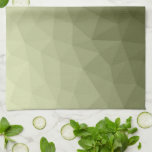 Army light green gradient geometric mesh pattern tea towel<br><div class="desc">Army green gradient geometric mesh pattern triangles ombre. 
Triangle geometric mesh with light dark grey green ombre gradient. 
military,  army,  pattern,  ombre,  mesh,  triangles,  geometry,  geometric,  gradient,  cool,  triangle,  green</div>