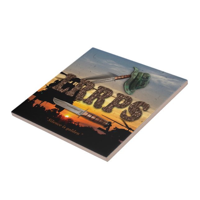 Army LRRPS LRRP Navy Air Force Marines Tile (Side)