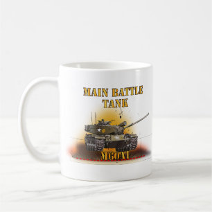 Army - Main Battle Tank - M60A1 w Fire- Right Face Coffee Mug