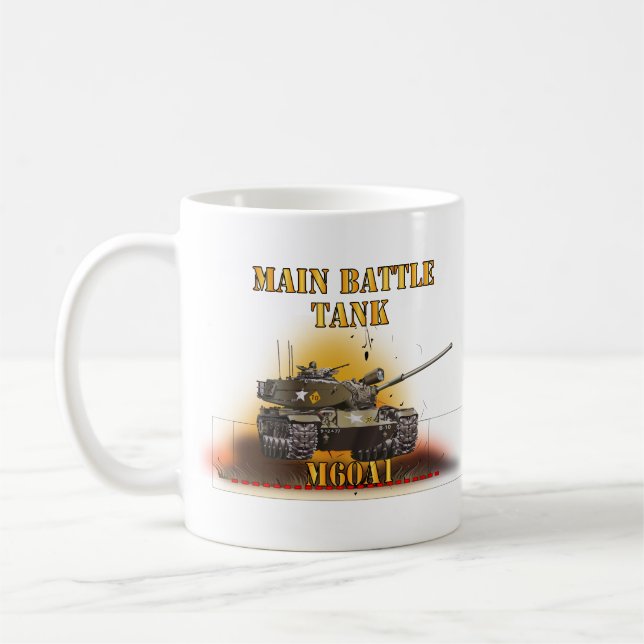 Army - Main Battle Tank - M60A1 w Fire- Right Face Coffee Mug (Left)