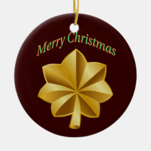 Army Major Christmas Ornament