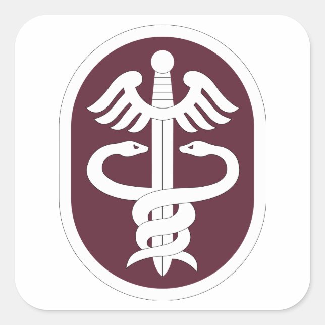 Army Medical Command Square Sticker (Front)
