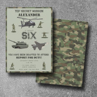 Army Military Camouflage Green Camo Birthday