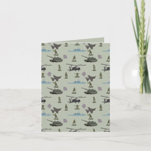 Army Military Camouflage Green Camo  Card