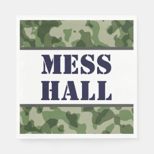 Army Military Mess Hall Birthday Party Napkin