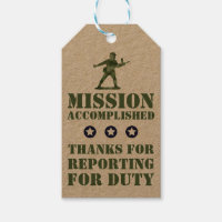 Army Military Mission Accomplished Party Favour