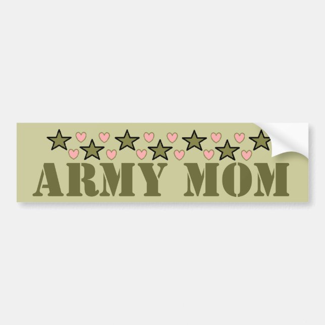 ARMY MOM BUMPER STICKER (Front)