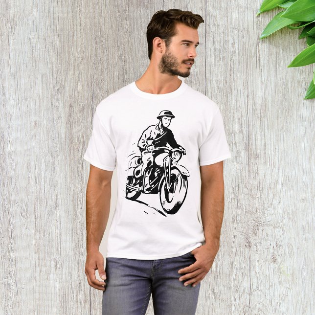 Army Motorcyclist Mens T-Shirt (Creator Uploaded)
