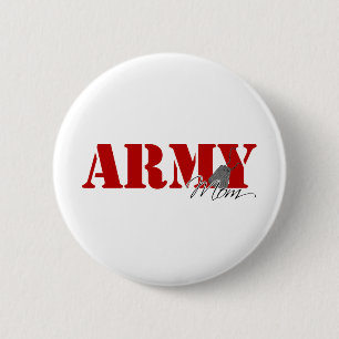 Army Mum 6 Cm Round Badge