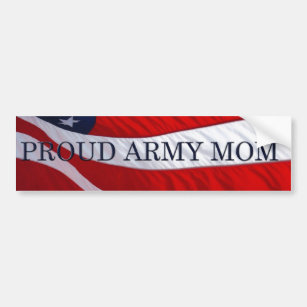 Army Mum American Flag Bumper Sticker