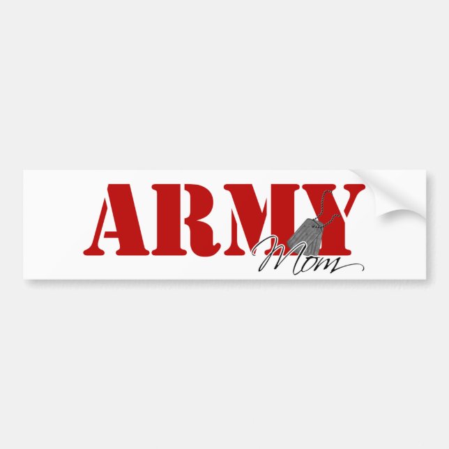 Army Mum Bumper Sticker (Front)