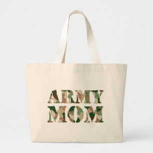 Army Mum camo Large Tote Bag