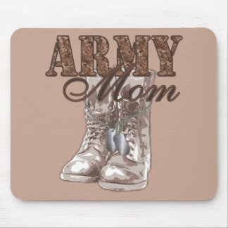 Army Mum Combat Boots N Dog Tags 1 Mouse Pad