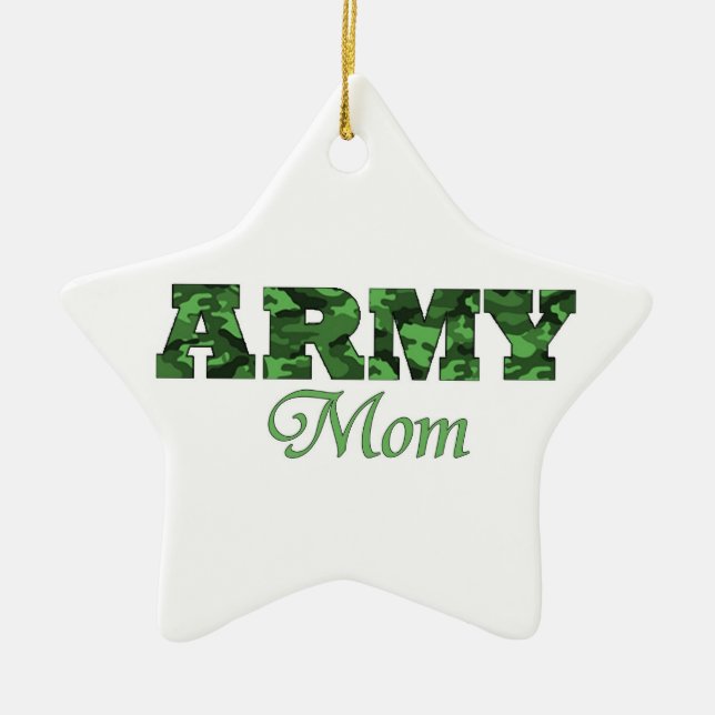 Army Mum Ornament (Front)