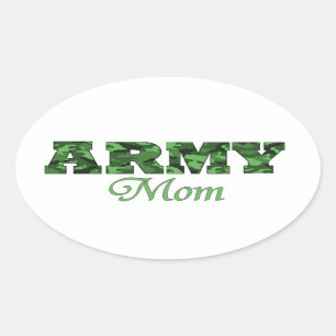 Army Mum Oval Sticker