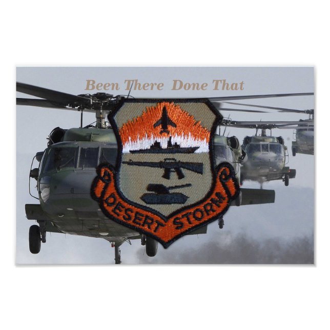 army navy air force marines desert storm photo print (Front)