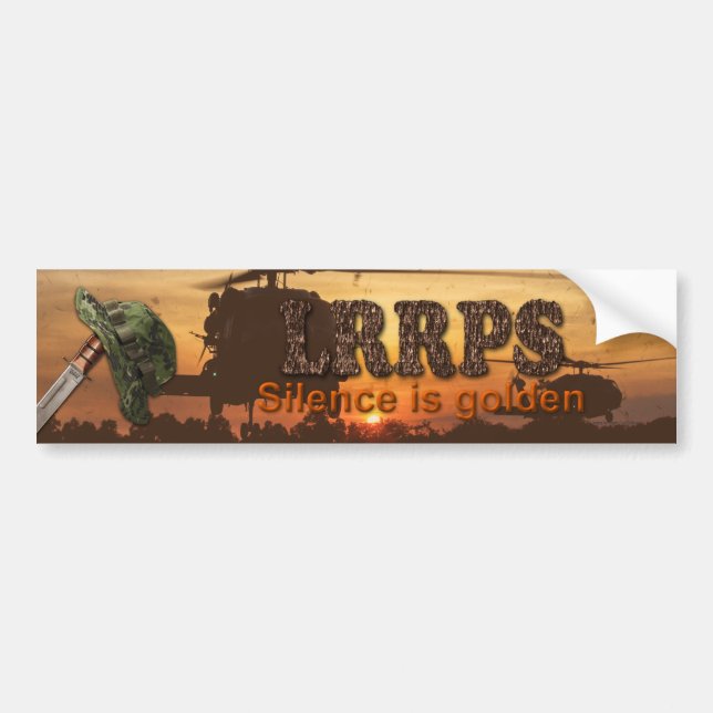 army navy air force marines lrrp lrrps recon bumper sticker (Front)
