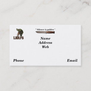 Army navy air force marines rangers lrrps lrrp sof business card