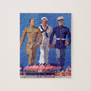 Army, Navy & Marines Jigsaw Puzzle