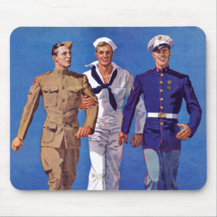 Army, Navy & Marines Mouse Pad